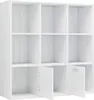 Libreria in legno bianco lucido 98x30x98 cm Anteprima dell’immagine prodotto 5