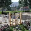 vidaXL Zauntor Einflügelig Haselnussholz 100x120 cm Produktbild-Vorschau 2