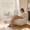 ProximaX  Teddy Sitzsack Beige Liegesessel mit Form-Schaum, Produktbild-Vorschau 5