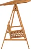 vidaXL Hollywoodschaukel 174 cm Massivholz Teak Produktbild-Vorschau 3