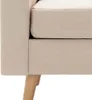 vidaXL 2-Sitzer-Sofa Creme Stoff Produktbild-Vorschau 6