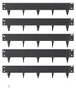 VEVOR, conjunto de 5 bordes para césped, 990x181x1,5 mm, Vista previa de la imagen del producto 1