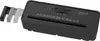 A black paper shredder with a paper feed slot and a control switch on top. Anteprima dell’immagine prodotto