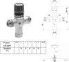 Termostatická batéria, 1/2" M, 30-60 stupňov, spätný ventil Náhľad obrázku produktu 2