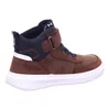 A single brown high-top sneaker with a white sole is shown against a white background. Produktbild-Vorschau