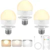 3 Stück Aufladbare LED Glühbirne E27 3 Farbtemperaturen Produktbild-Vorschau 1