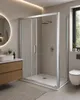 Cabine de douche 140 cm + paroi fixe 70 cm - Portière Voir les images du produit 7