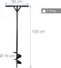 Wiertło do ziemi Relaxdays, 150 mm, do montażu ogrodzeń i Podgląd zdjęcia produktu 4