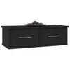 vidaXL Wand Schubladenregal Schwarz 60x26x18,5 cm Produktbild-Vorschau 4