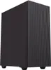 A black computer tower with a ribbed front panel, shown from a three-quarter angle on a white background. Anteprima dell’immagine prodotto