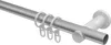 Interdeco Gardinenstange / Vorhangstange Silbergrau / Weiß, Produktbild-Vorschau 3