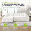 Juskys Sofa Coredo - Creme, moderne Couch aus Cord mit Produktbild-Vorschau 2