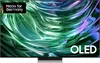 A Samsung Series 9 OLED TV displaying a colorful, abstract image. The TV is on a stand and has a 'Made for Germany' badge in the top left corner and 'OLED' text in the bottom right corner. Produktbild-Vorschau