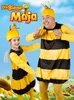 A man and a child dressed as bees, with sunflowers in the foreground and a blue sky in the background. Produktbild-Vorschau