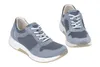 A pair of blue and gray sneakers shown from a slightly elevated side angle against a white background. Produktbild-Vorschau