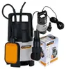 A product shot of a submersible pump and its packaging. Náhľad obrázku produktu