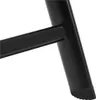 A close-up view of the black metal leg of a chair, showing its construction and a rubber foot. Produktbild-Vorschau