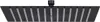 A black square shower head with multiple silver spray nozzles, shown from a front-facing angle against a white background. Náhľad obrázku produktu