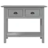 vidaXL Konzolový stolek BODO Grey 91x35x74 cm z masivního Náhled obrázku produktu 3