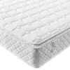 A close-up, angled view of a white mattress. Produktbild-Vorschau