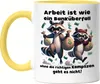 Arbeit ist wie ein Banküberfall Komplizen Waschbären Tasse Produktbild-Vorschau 1