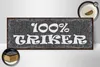 Holzschild Hinweis 27x10cm 100% Trinker Produktbild-Vorschau 3