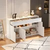 Merax Hochglanz Sideboard mit LED und 5 Metallbeinen, Produktbild-Vorschau 15