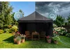 Gartenpavillon mit 3 Wänden, 3 x 3 m, schwarz, Plonos Produktbild-Vorschau 11