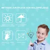 Holz-Rennbahn mit 4 Autos, buntes Parkhaus für Kleinkinder Produktbild-Vorschau 6