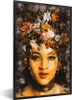 MuchoWow® MuchoWow® Gerahmtes Poster Frauen - Blumen - Produktbild-Vorschau 1