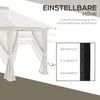 Outsunny Faltpavillon 4 x 4 m, Gartenpavillon mit 4 Produktbild-Vorschau 6