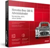 A product box for a Mercedes-Benz 300 SL Advent Calendar, featuring a silver model car and product details. Produktbild-Vorschau