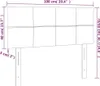 Kopfteil Hellgrau 100x5x78/88 cm Samt Produktbild-Vorschau 8