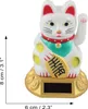 A solar-powered lucky cat figurine. Produktbild-Vorschau