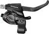 A black bicycle shifter and brake lever assembly is shown against a white background. Náhľad obrázku produktu
