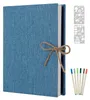 AIOR Samolepicí fotoalbum Linen Scrapbook 60 bílých stran Náhled obrázku produktu 1