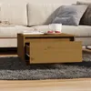 The Living Store Couchtisch Honigbraun 55x56x32 cm Produktbild-Vorschau 8