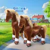 PonyCycle Modell Y Braun Ride-on Pony auf Rädern für Kinder Produktbild-Vorschau 5