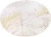 Tapis Tapis CRYSTAL Rond Marron Crème Salon Chambre 160 x Voir les images du produit 8