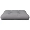A gray tufted cushion is shown from the side against a white background. Produktbild-Vorschau
