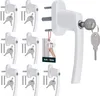 KOTARBAU® Set di 8 maniglie per finestre con serratura Anteprima dell’immagine prodotto 1
