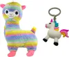 Alpaka Regenbogen Plüsch-Tier 43 cm groß niedliches weiches Produktbild-Vorschau 1
