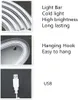 Collage of images showing details of a neon light product and its features. Anteprima dell’immagine prodotto