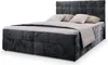A bed with a headboard and mattress is shown against a white background. Produktbild-Vorschau
