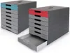 DURABLE Pojemnik z szufladami IDEALBOX PRO 7, Czerwony, Podgląd zdjęcia produktu 5