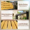 Outsunny Gartenbank 2-Sitzer Wetterfest Holzbank mit Produktbild-Vorschau 6