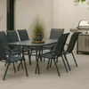 MEVEN Gartentisch Tampa gehärtete Glasplatte 150×90cm - Produktbild-Vorschau 10