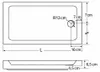 Duschwanne 100x70 Duschtasse 70x100 mit Füsse und Schürze Produktbild-Vorschau 4