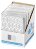 A display box filled with multiple softcover photo albums. Produktbild-Vorschau