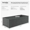 tectake® Vyvýšený záhon, 200 x 80 x 62 cm, pozinkovaná Náhled obrázku produktu 5